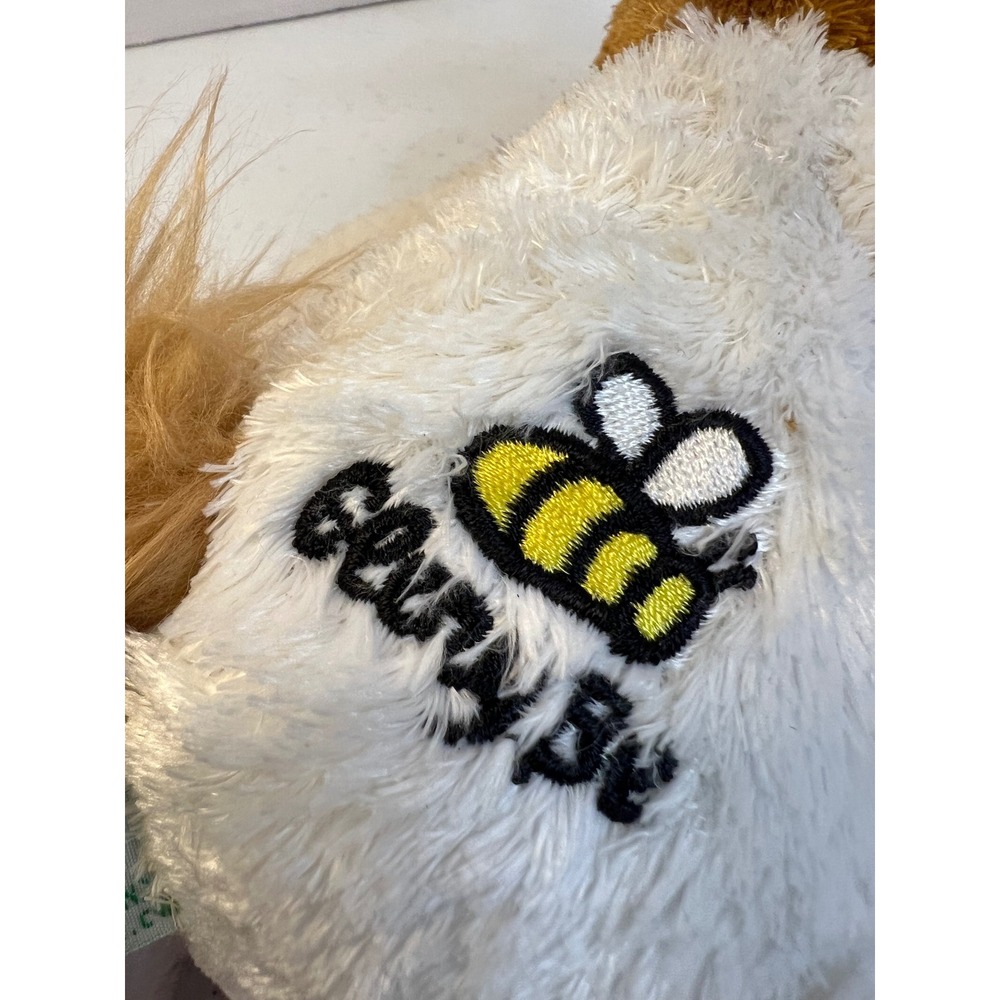 Glory Be 4-H Plush Goat Stuffed Animal Brown White Clover Bee 10 Inch - Picture 6 of 7